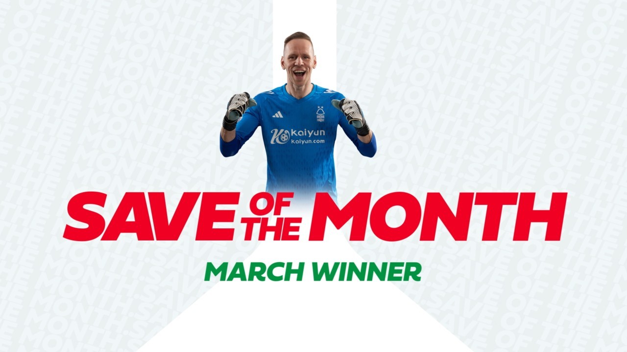 Matz Sels wins Castrol Save of the Month award for March 2024