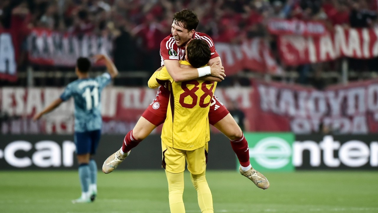 Olympiacos to meet Fiorentina in Europa Conference League final as Aston Villa crash out