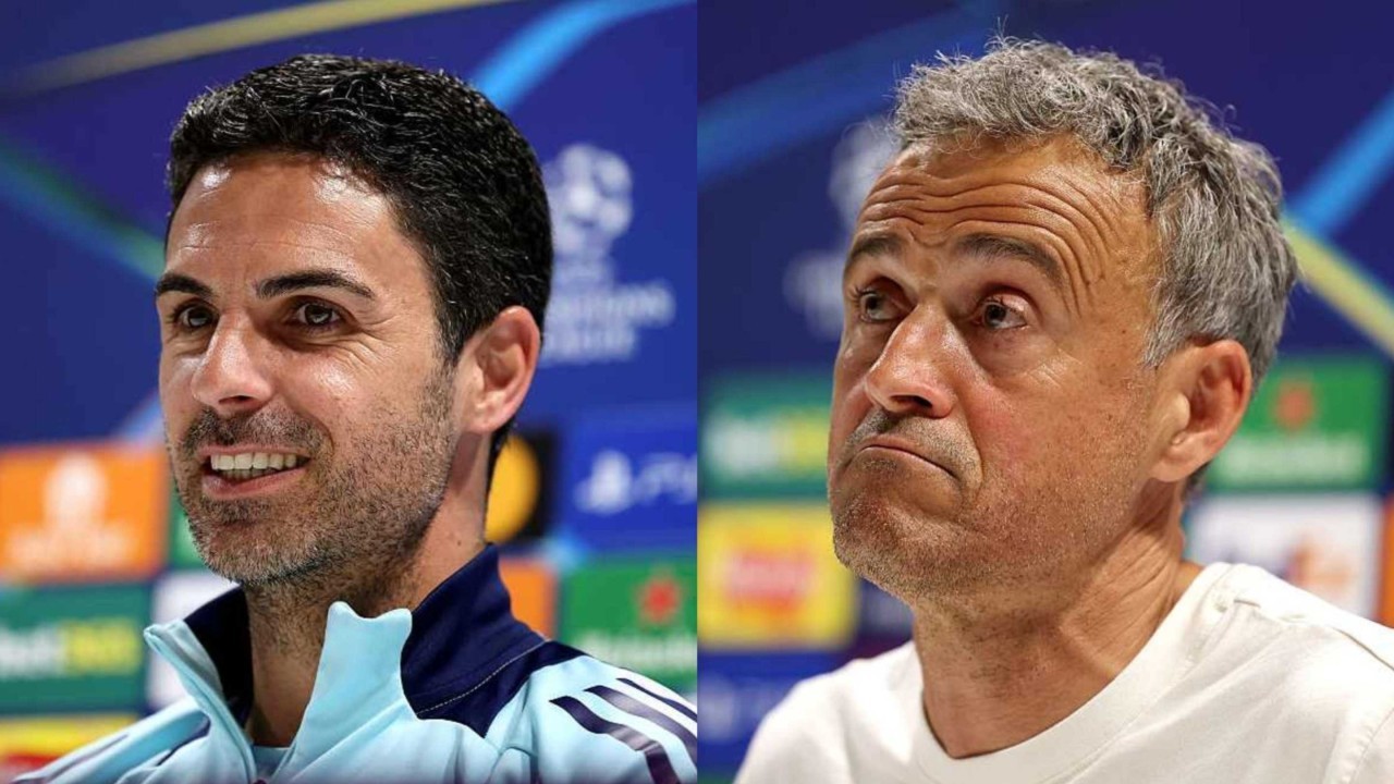 Mikel Arteta & Luis Enrique clash over Arsenal-PSG Champions League tie