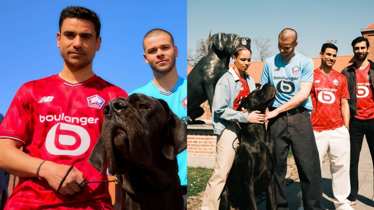 LOSC Lille reveal new kit with help of gigantic dog