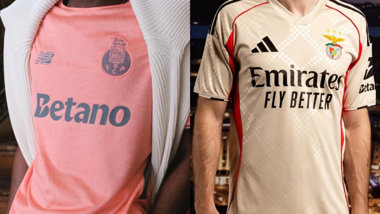 Porto and Benfica release swish away kits for 2025/26 season
