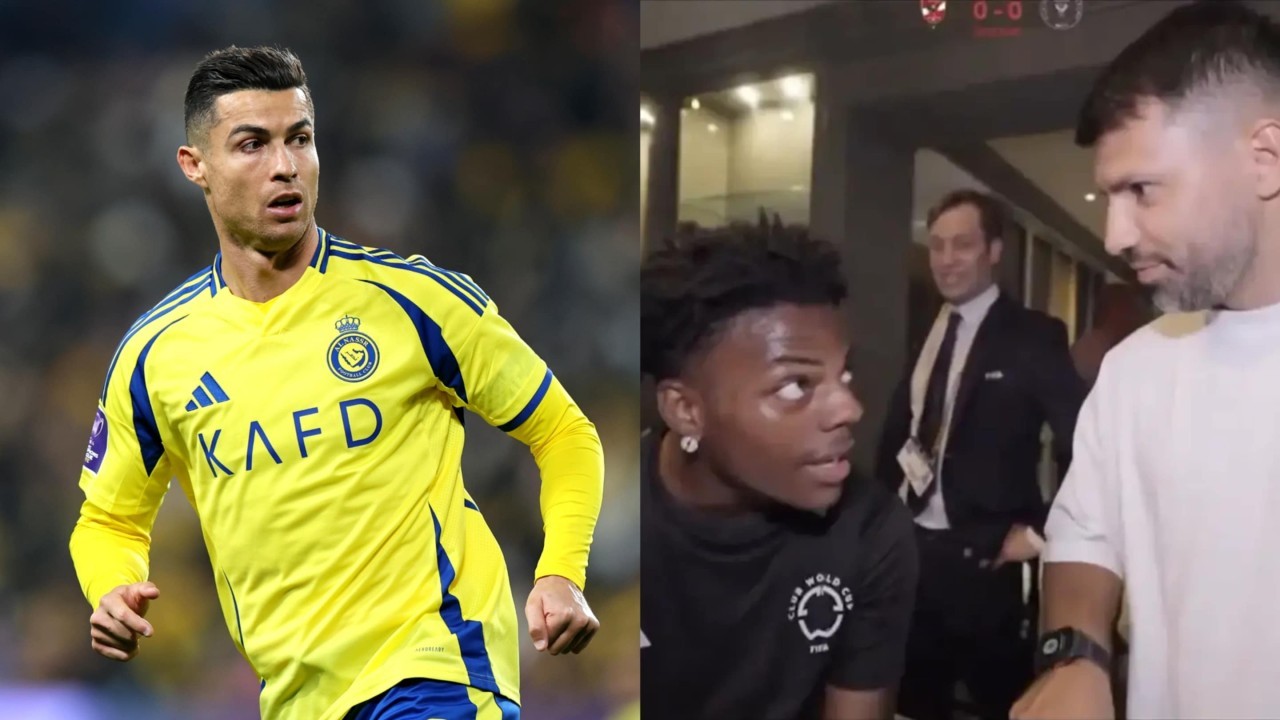 Sergio Aguero aims hilarious digs at Cristiano Ronaldo in IShowSpeed encounter