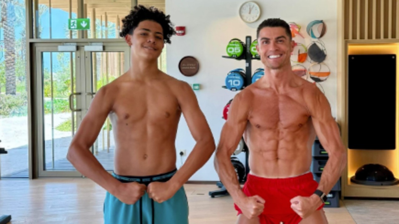 'Like father, like son' – Cristiano Ronaldo shares proud gym moment with son Cristiano Jr.