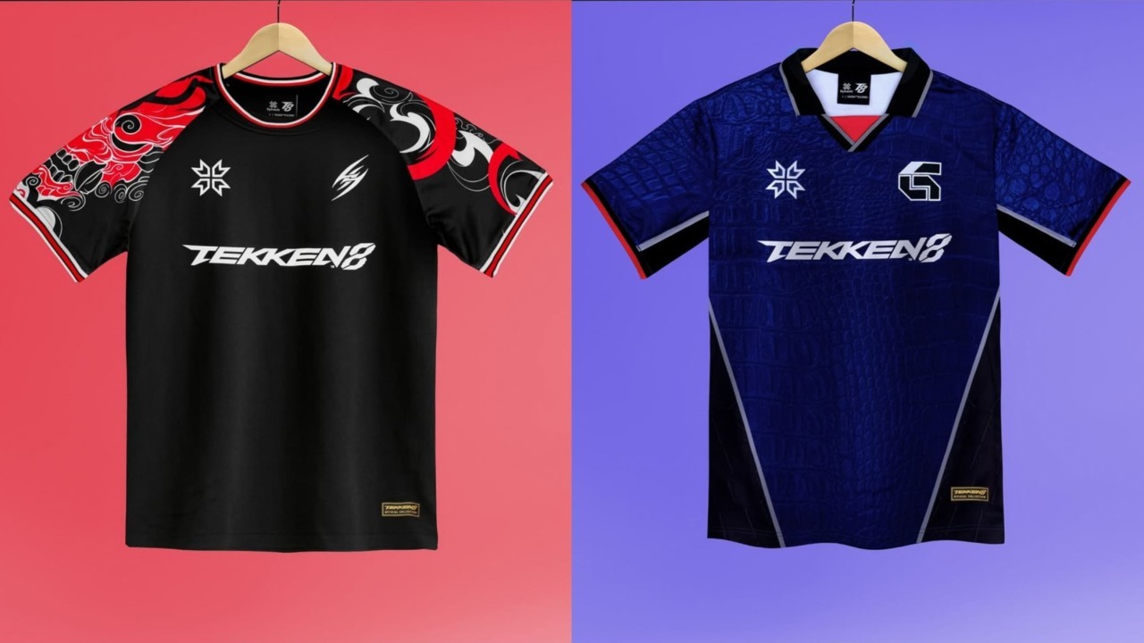 Dyenamik drop bold TEKKEN 8 football shirt collection